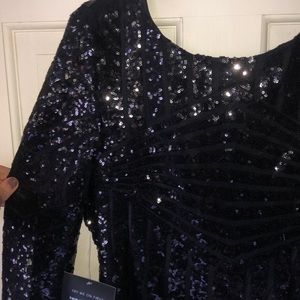 NWT Black Sequins Long sleeved Dress